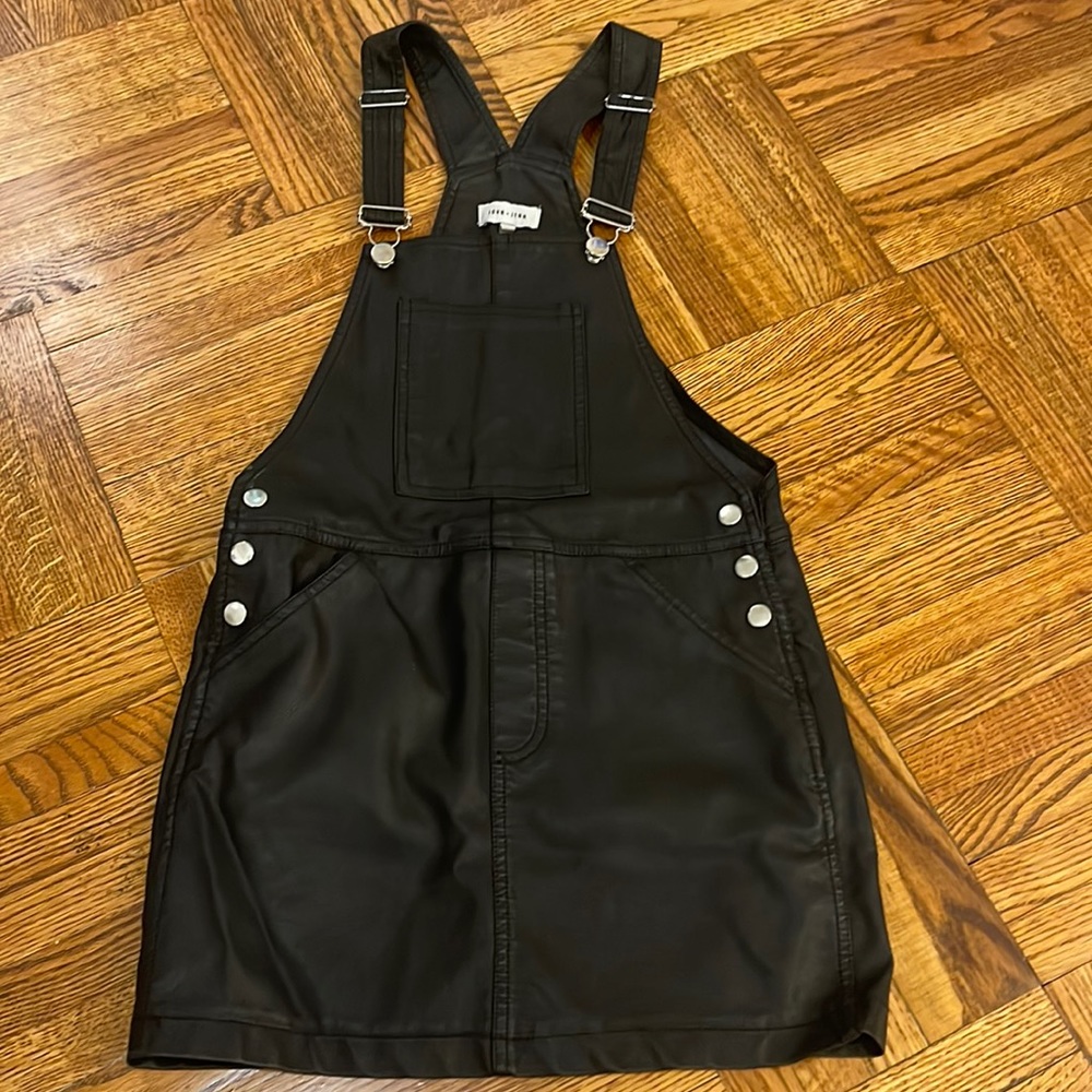 John + Jenn Faux Merlin Caviar Overall Dress